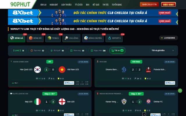 Homepage of 90phutzab.tv
