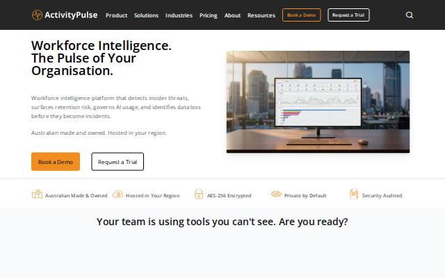 Homepage of activitypulse.app