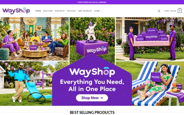 Homepage of adenorastore.shop
