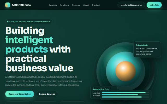 Homepage of aisoftservice.cz