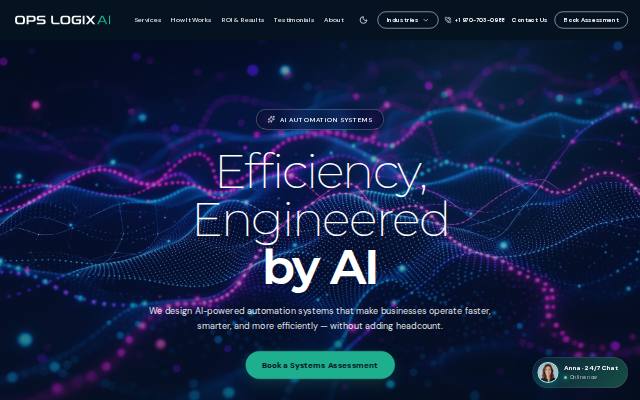 Homepage of allopslogix.com
