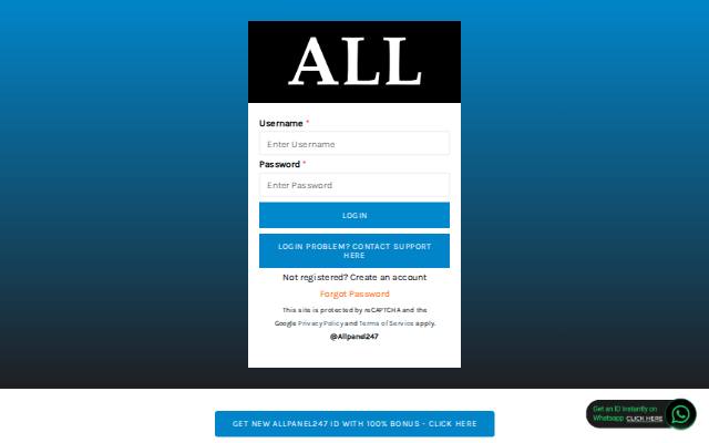 Homepage of allpanel247.vip