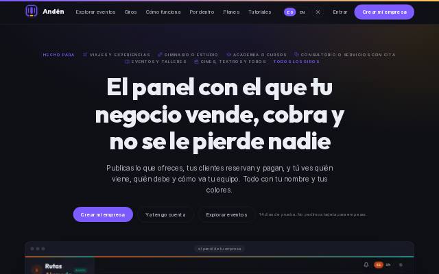 Homepage of anden.site