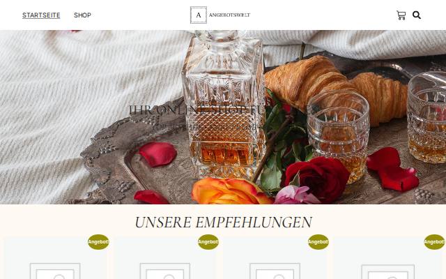 Homepage of angebotswelt24.com