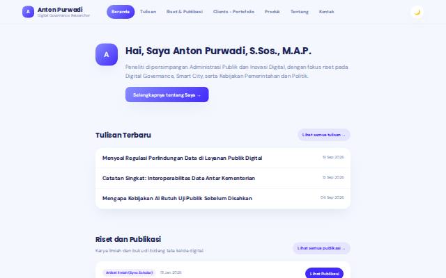 Homepage of antonpurwadi.id