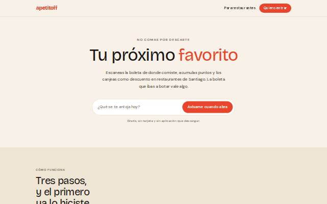 Homepage of apetitoff.com