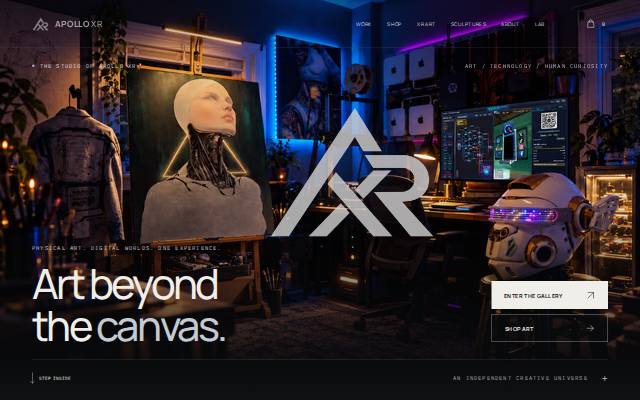 Homepage of apolloxrstudio.com