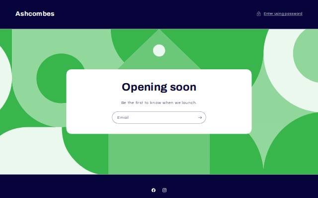 Homepage of ashcombes.co.uk