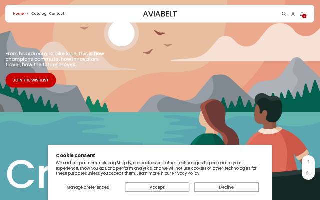 Homepage of aviabelt.com