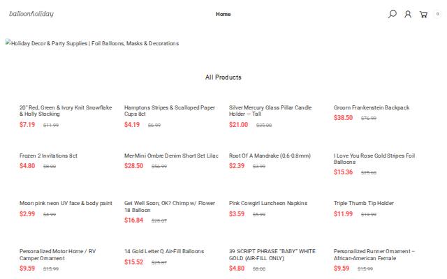 Homepage of balloonholiday.com