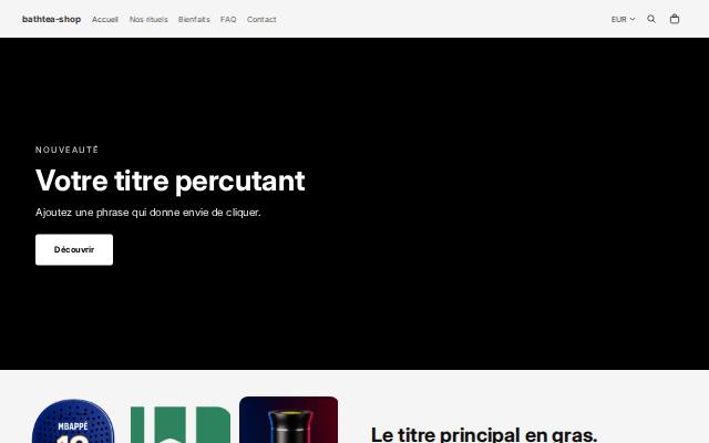 Homepage of bathtea-shop.com