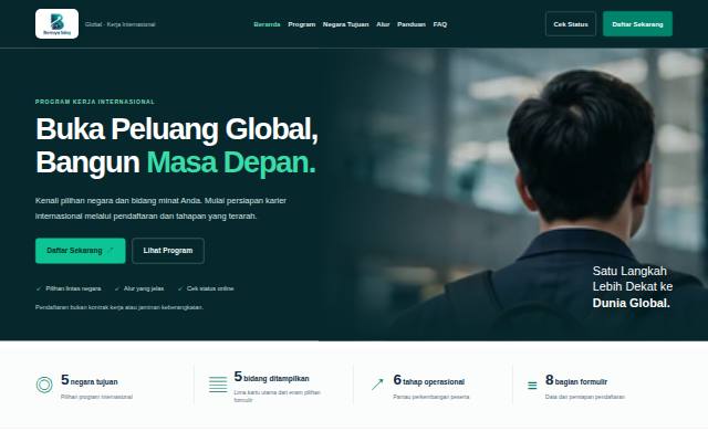 Homepage of berdayasaingglobal.com