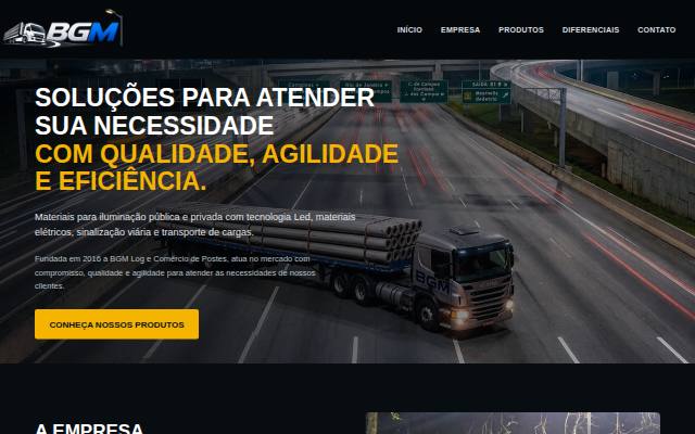 Homepage of bgmpostes.com.br