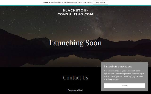 Homepage of blackston-consulting.com