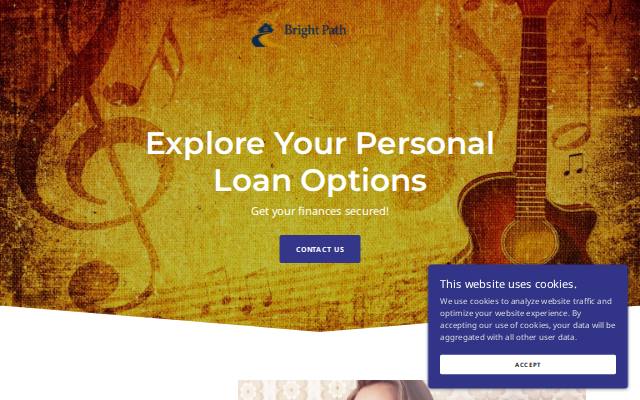Homepage of brightpath-lending.com