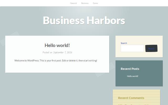 Homepage of businessharbors.com