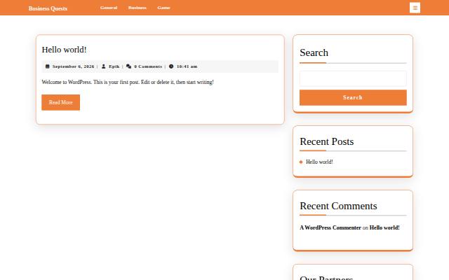 Homepage of businessquestx.com