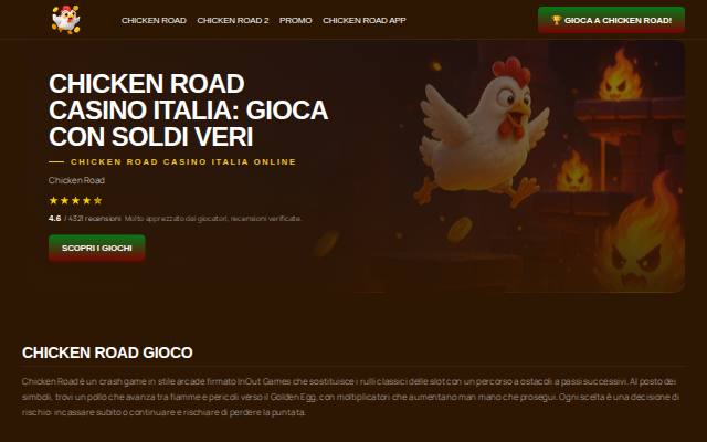 Homepage of chicken-road-it-top.ink