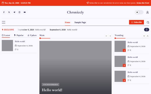 Homepage of chroniccly.online