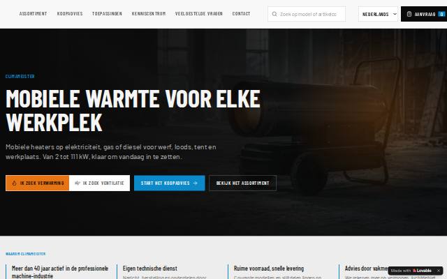 Homepage of climameister.com