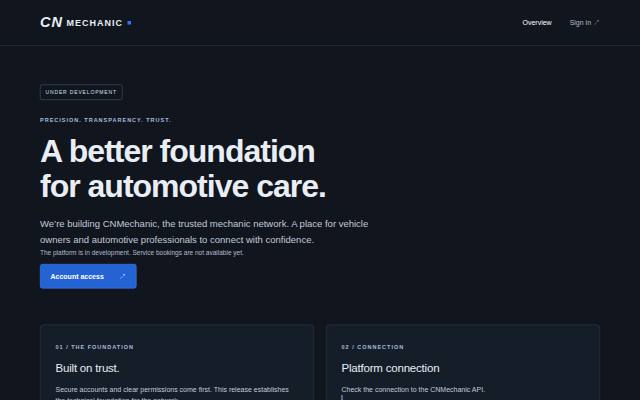 Homepage of cnmechanic.com