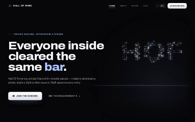 Homepage of creatorhub.ink