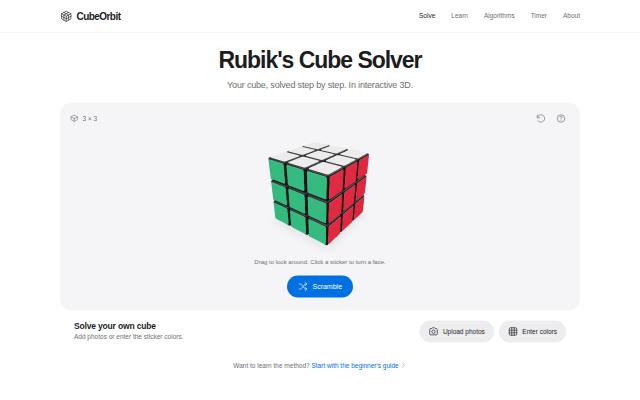 Homepage of cubeorbit.com