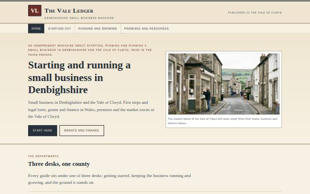 Homepage of denbighbiz.co.uk