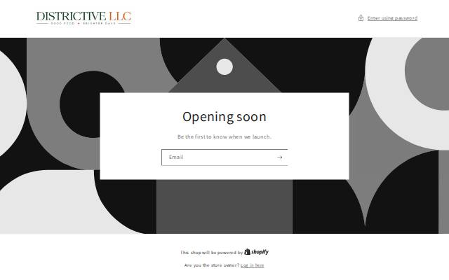Homepage of distryctlabsllc.com