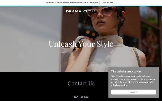 Homepage of dramacutie.com