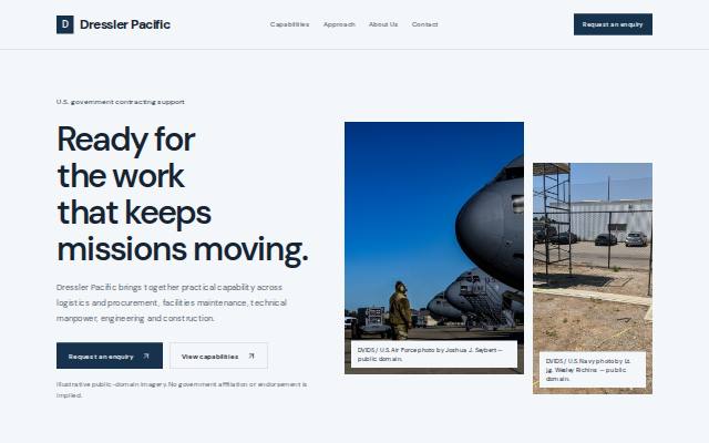 Homepage of dresslerpacificgroup.com