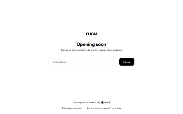 Homepage of eliomco.com