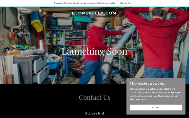 Homepage of elopefully.com