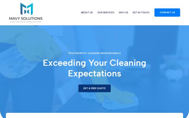 Homepage of emailmavysolutions.com