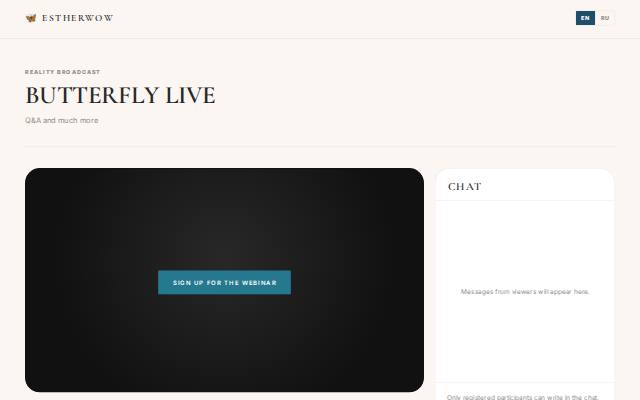 Homepage of estherwow.com