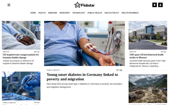 Homepage of flobstar.com