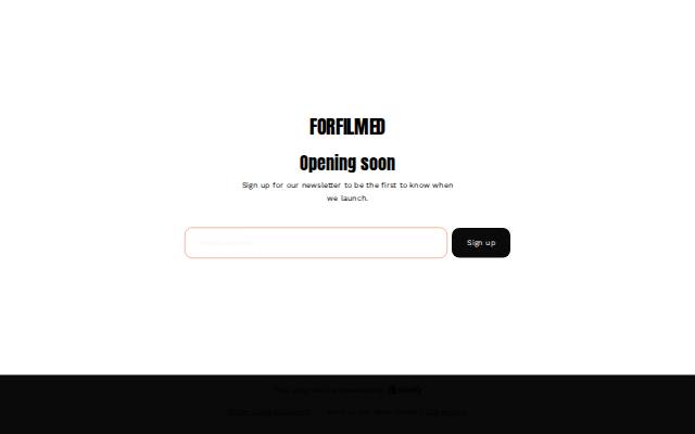 Homepage of forfilmed.com