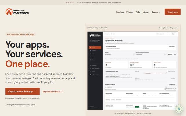 Homepage of fsmarsward.app