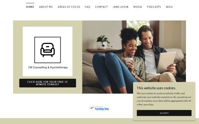 Homepage of fwcounselling.com