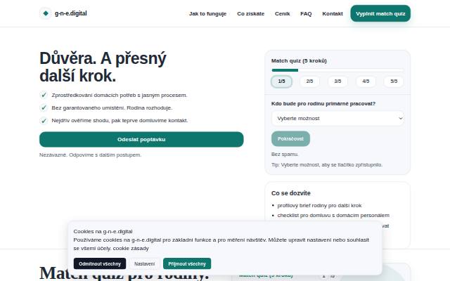 Homepage of g-n-e.digital