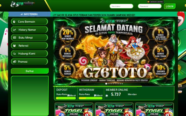 Homepage of g76toto-ibnu.site