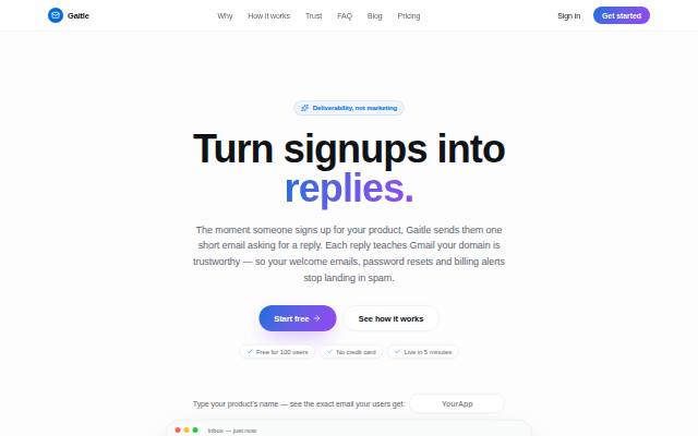 Homepage of gaitle.xyz