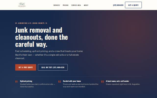 Homepage of gannonhomeservices.com