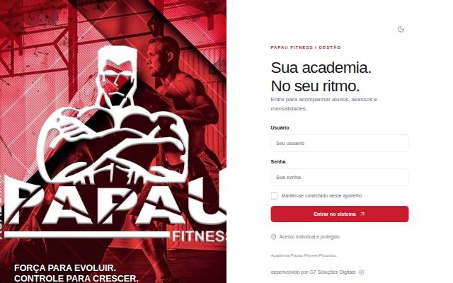 Homepage of gestaopapaufitness.online
