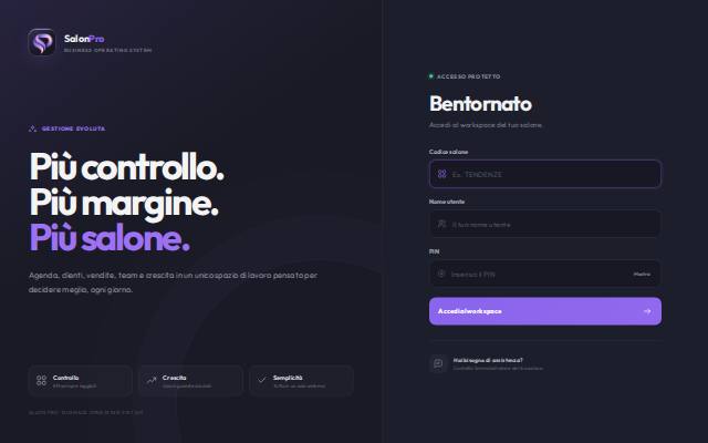 Homepage of gestionalesalonpro.com