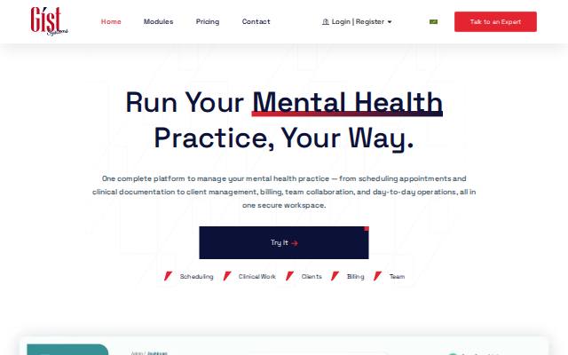 Homepage of gist.clinic