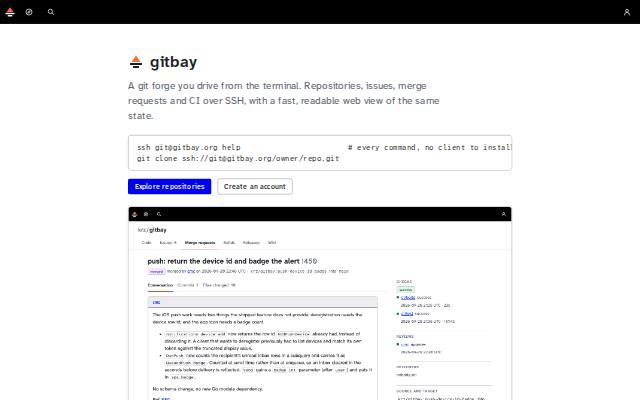 Homepage of gitbay.org