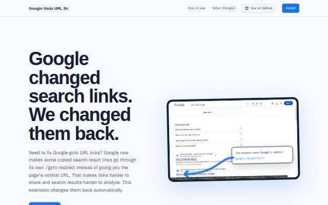 Homepage of googlegotourl.com
