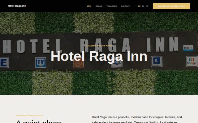 Homepage of hotelragainn.com
