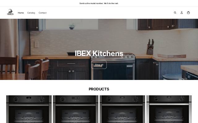 Homepage of ibexkitchens.co.uk